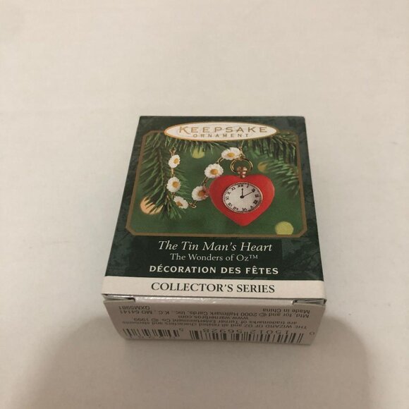 New The Tin Man Heart The Wonders of Oz Hallmark Christmas Ornament Mini 2000 - Picture 1 of 6